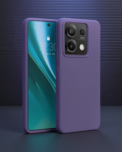 Xiaomi Redmi Note 13 Pro 4g Kılıf First Silikon - Mor