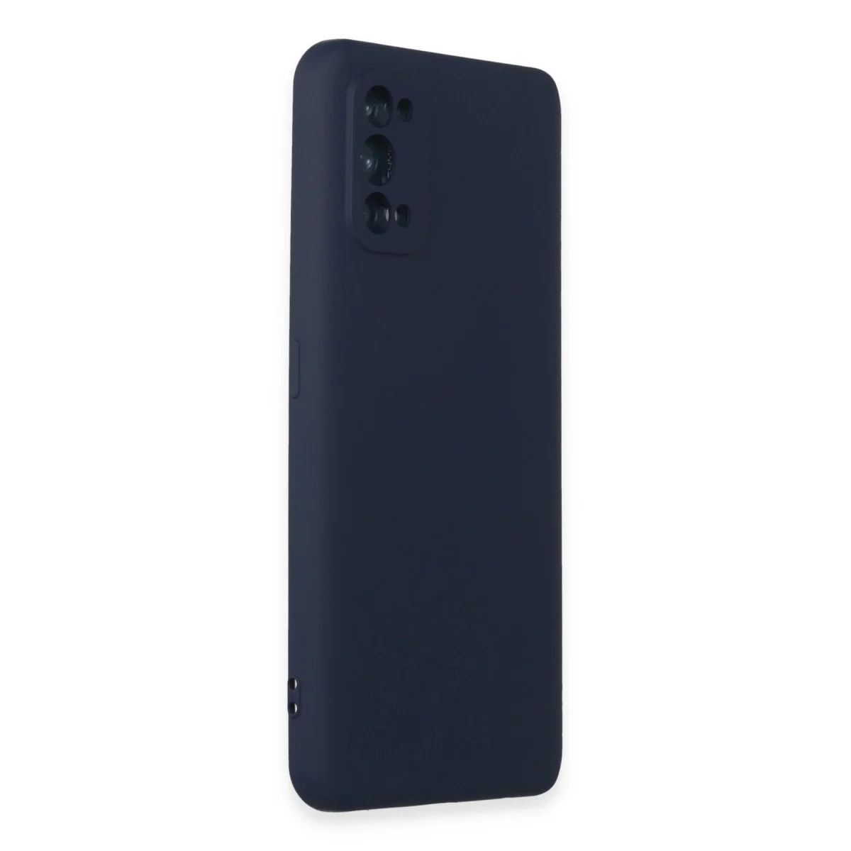 Realme 7 Pro Kılıf Nano İçi Kadife Silikon - Lacivert görsel 2