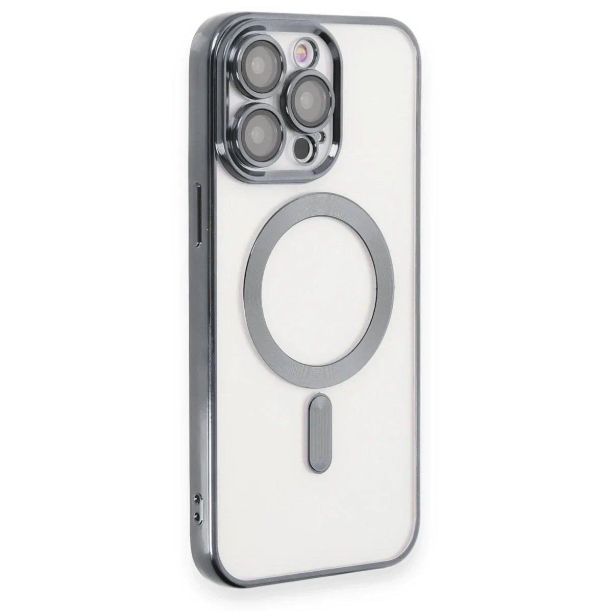 Apple iPhone 15 Pro Kılıf Kross Magneticsafe Kapak - Titan Gri görsel 2