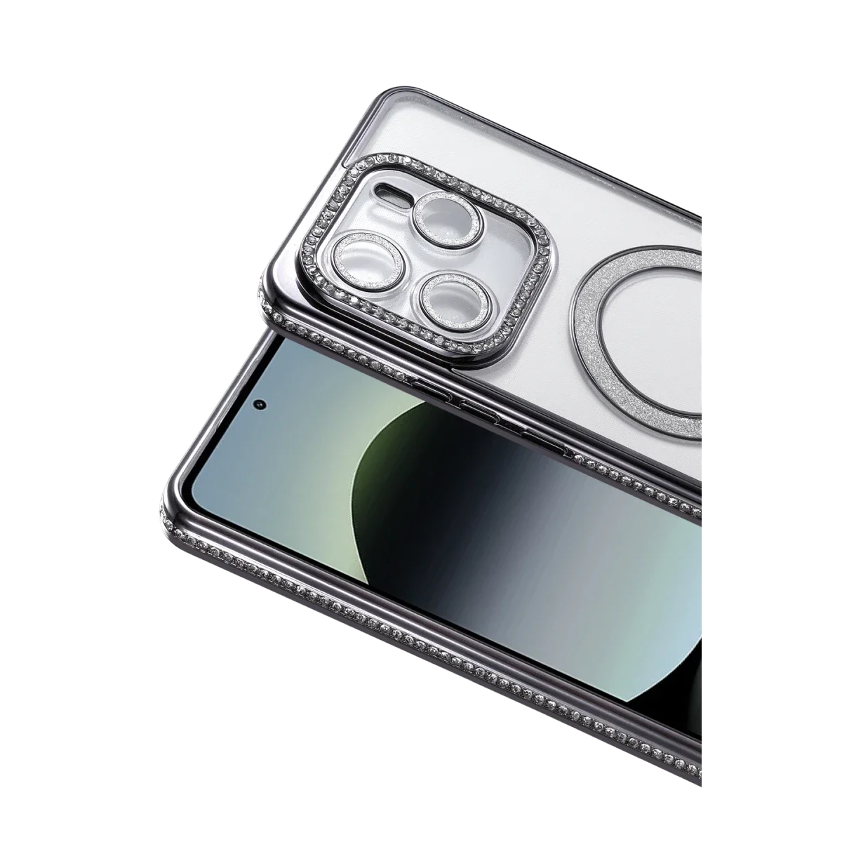 Xiaomi Redmi Note 14 4G Joke Simli Magneticsafe Kılıf - Siyah görsel 2