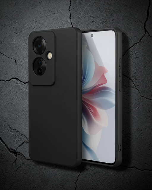 Oppo Reno 11f Kılıf First Silikon - Siyah