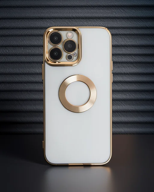 Apple İphone 14 Pro Kılıf Slot Silikon - Gold