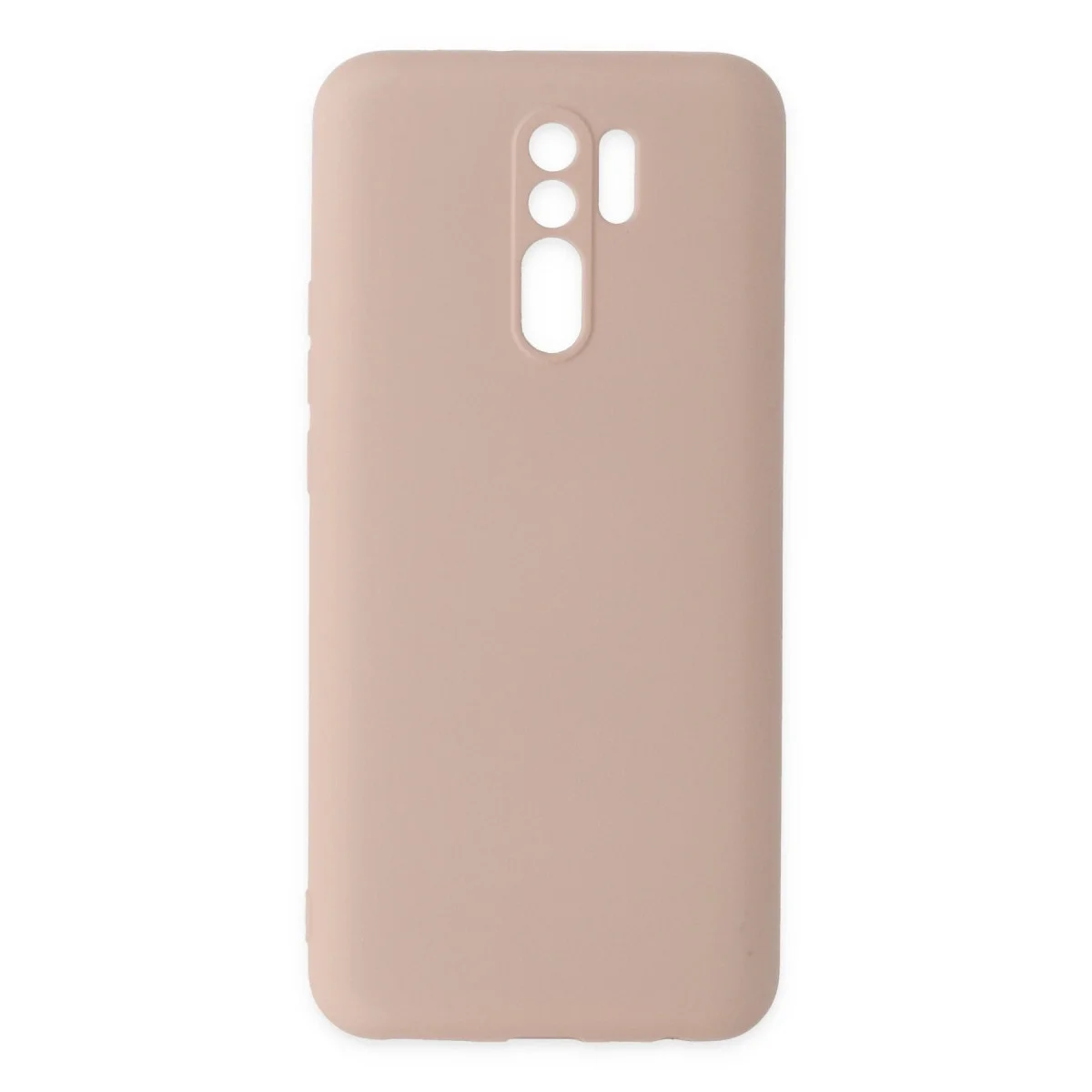 Xiaomi Redmi 9 Kılıf Nano İçi Kadife Silikon - Pudra
