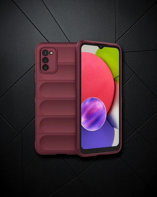 Samsung Galaxy A03s Kılıf Optimum Silikon - Bordo