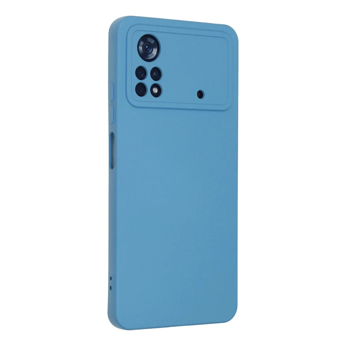 Xiaomi Poco X4 Pro 5G Kılıf Nano içi Kadife Silikon - Mavi görsel 3
