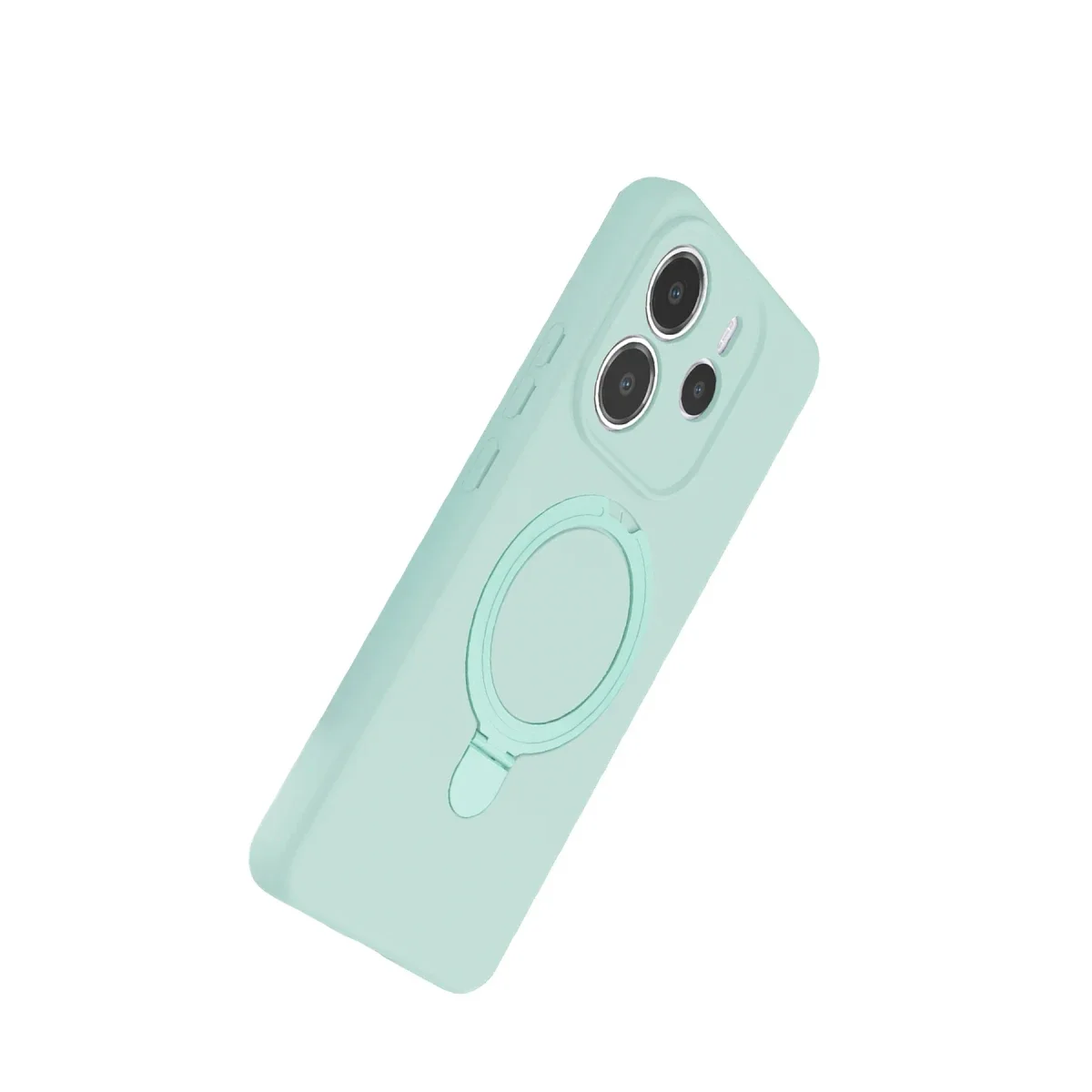 Xiaomi Redmi Note 14 4G Regal Magsafe Standlı Kapak - Su Yeşili görsel 3