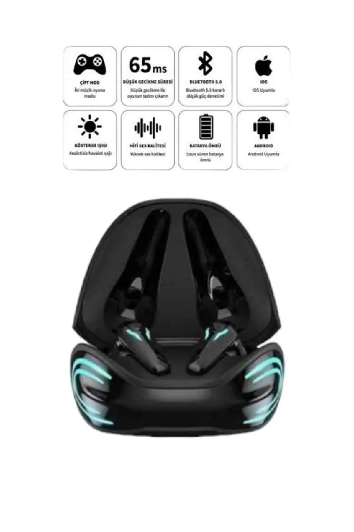 Android ve İOS Uyumlu Bluetooth Kulaklık ni görsel 4
