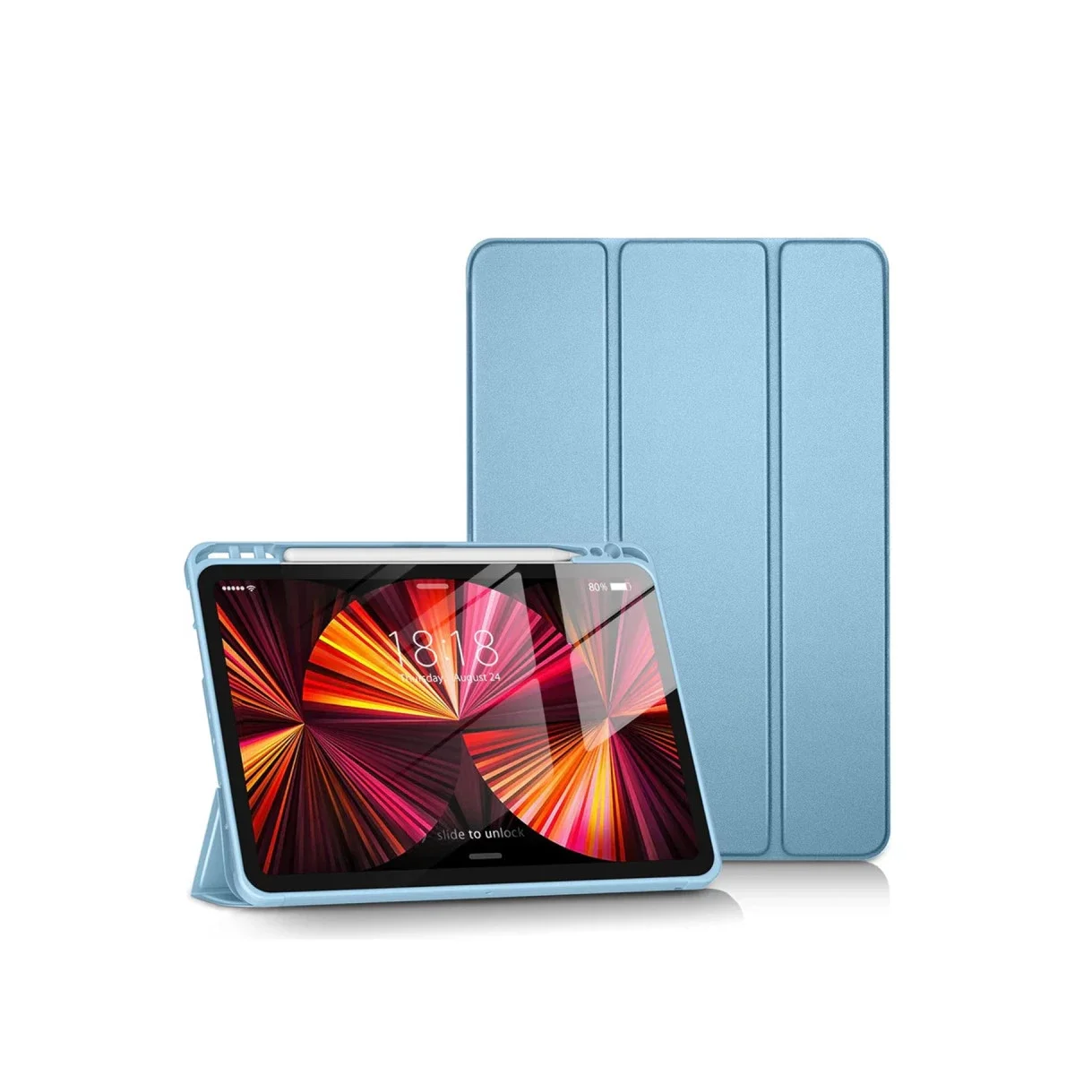Apple iPad Pro 11 (2024) Kılıf Tablet Smart Kılıf - Mavi görsel 3