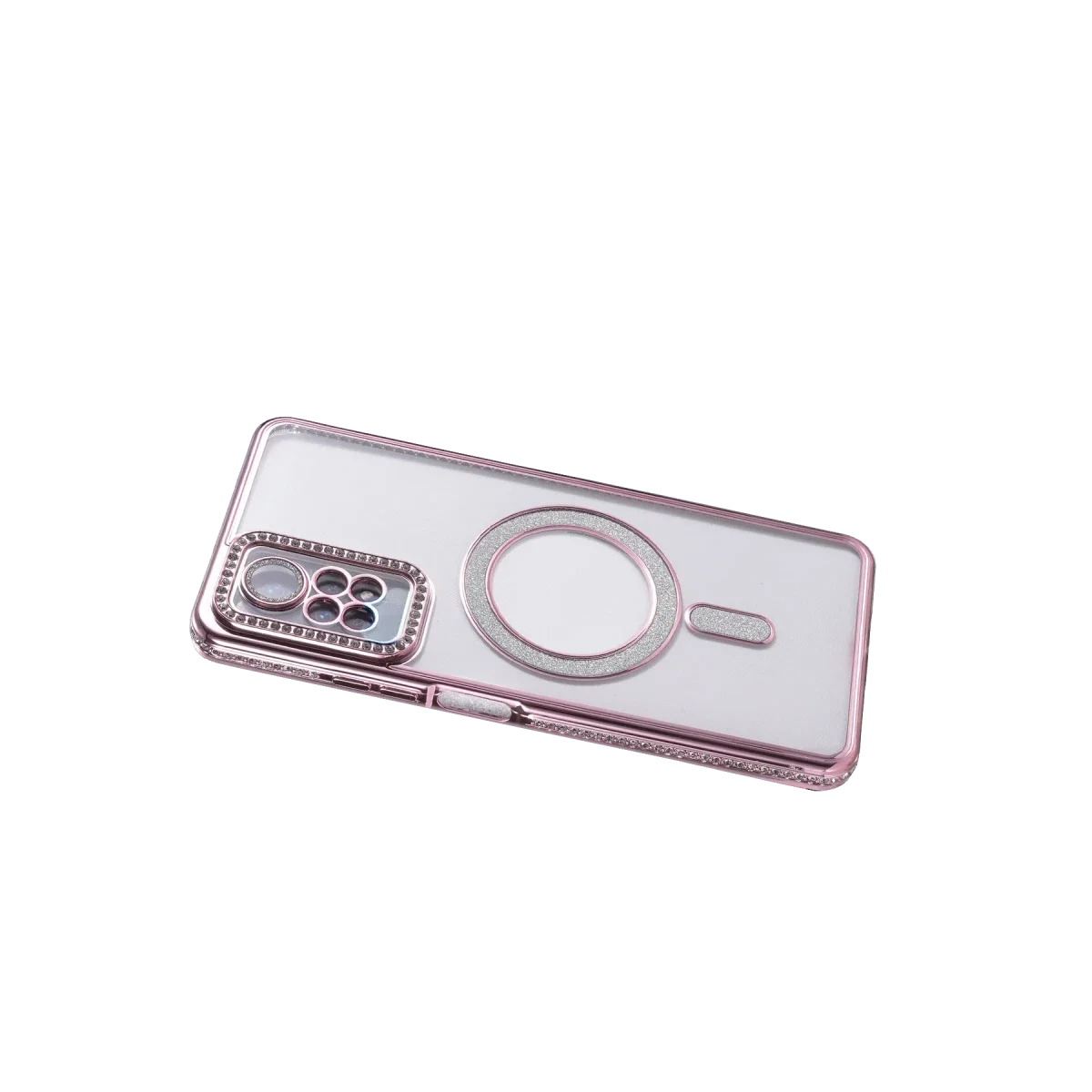 Xiaomi Redmi Note 12 Pro 4G Joke Simli Magneticsafe Kılıf - Pembe görsel 4