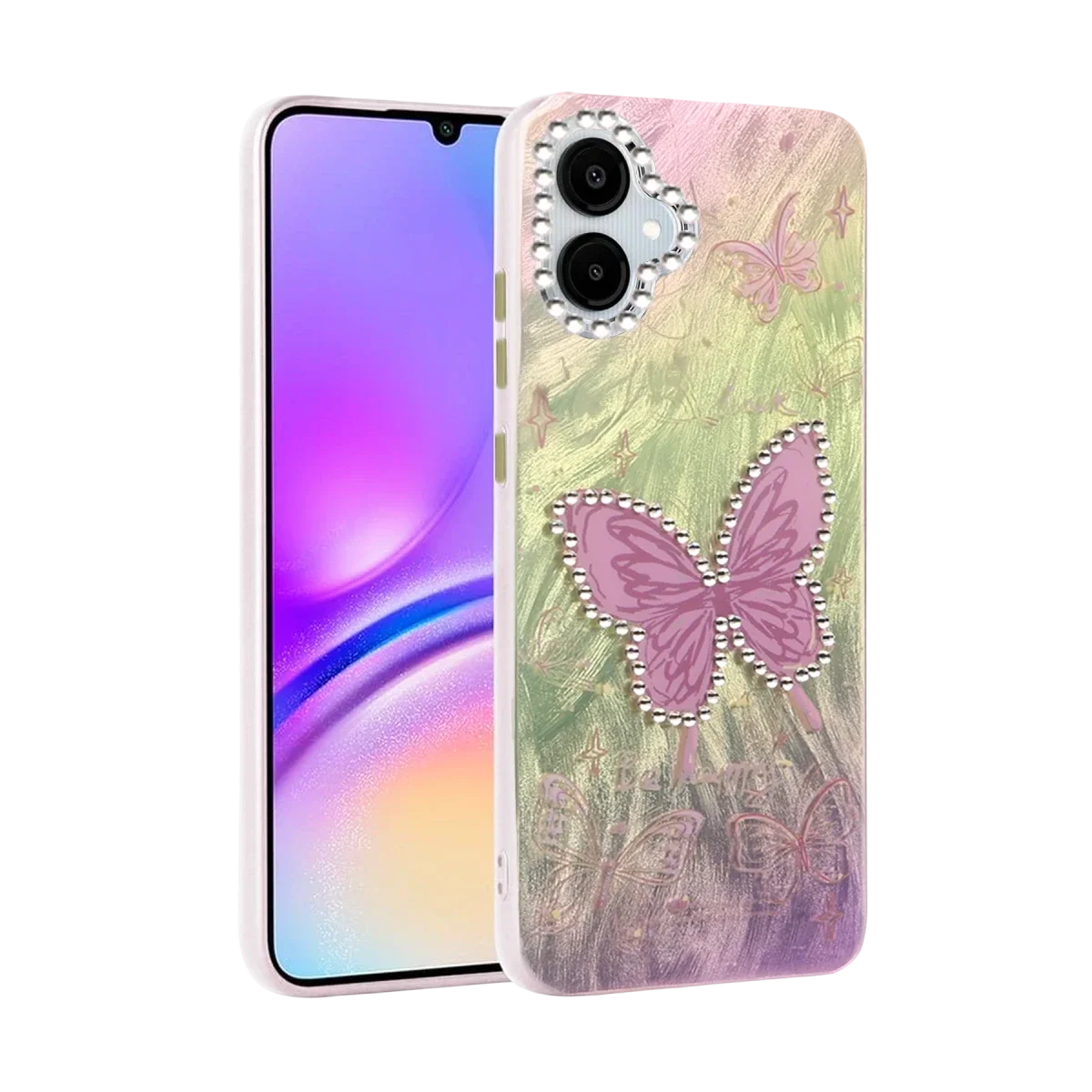 Samsung Galaxy A06 Kılıf Blade Aynalı Desenli Kapak - Desen 5