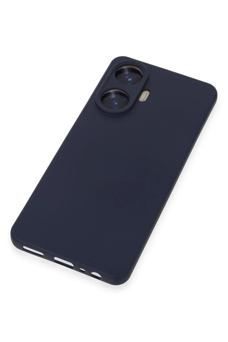Realme C55 Kılıf Nano içi Kadife Silikon - Mor görsel 3