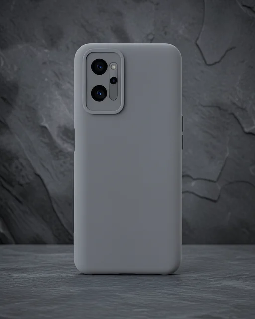 Realme 9i 4g Kılıf Nano İçi Kadife Silikon - Gri