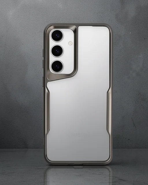 Samsung Galaxy S24 Kılıf Boyi Silikon Kapak - Titan Gri