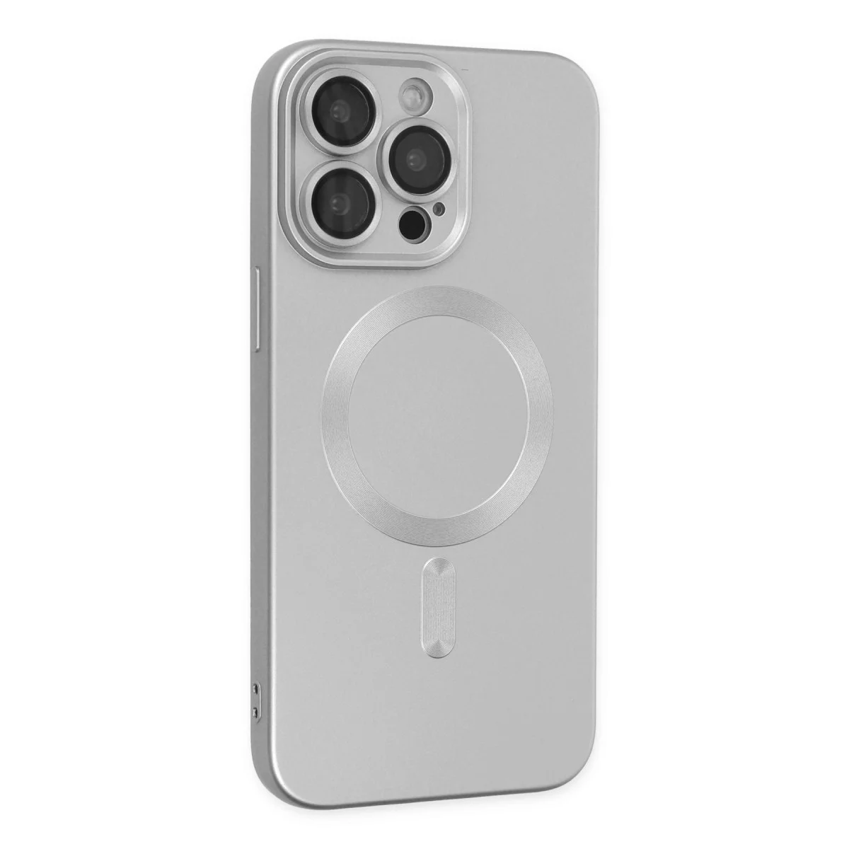 Apple İphone 14 Pro Kılıf Moshi Lens Magneticsafe Silikon - Gümüş görsel 2