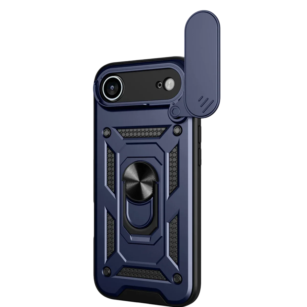 Apple iPhone 17 Air Pars Lens Yüzüklü Silikon - Lacivert görsel 2
