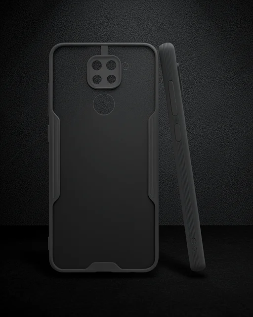 Xiaomi Redmi Note 9 Kılıf Platin Silikon - Siyah