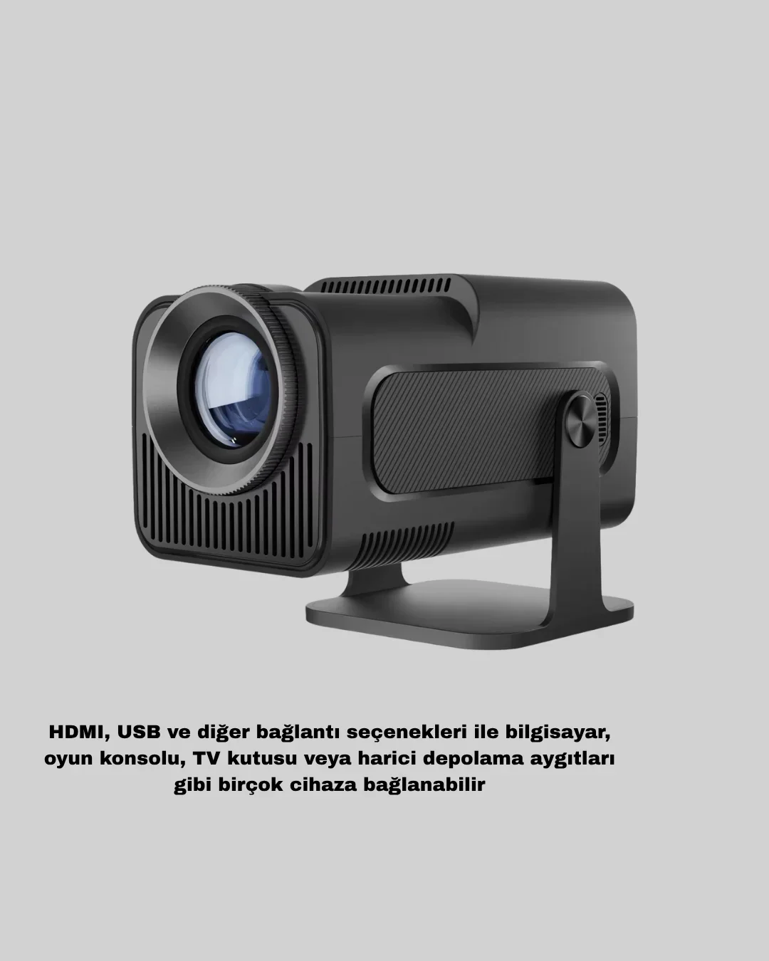 HD USB Girişli Akıllı Projeksiyon Cihazı Taşınabilir Düşük Tüketimli görsel 5