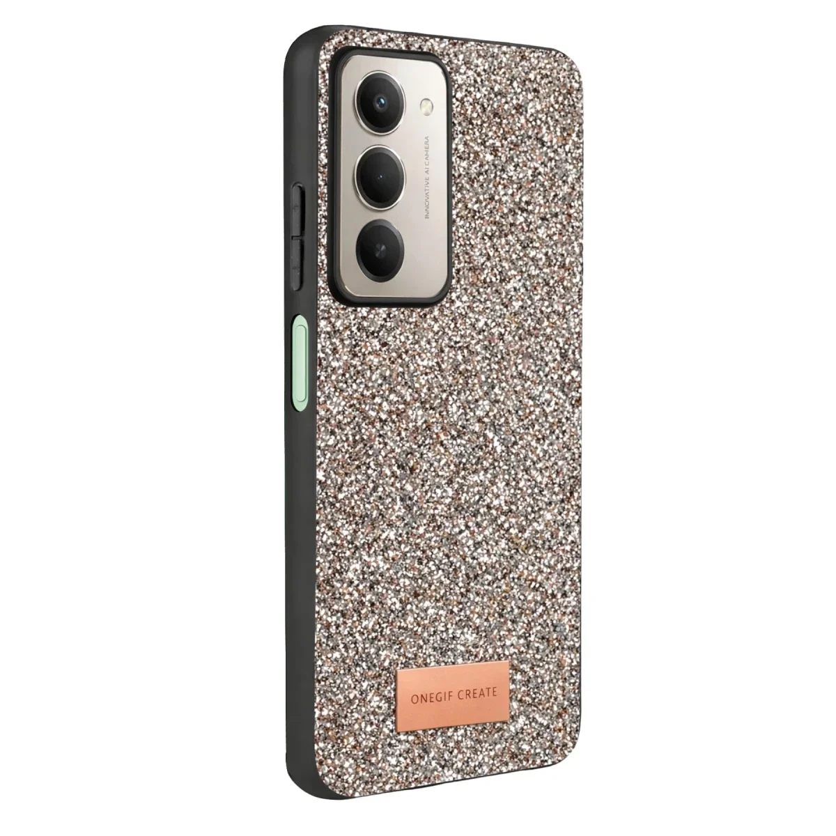 Onegif Xiaomi Redmi 15 4G Bright Simli Kapak - Gümüş görsel 3