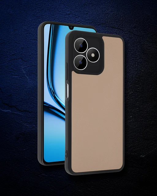 Realme Note 50 4g Kılıf Aras Deri Kapak - Pudra