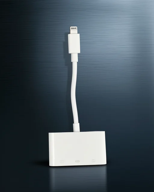 Apr23 Iphone Otg 3in1 - Beyaz