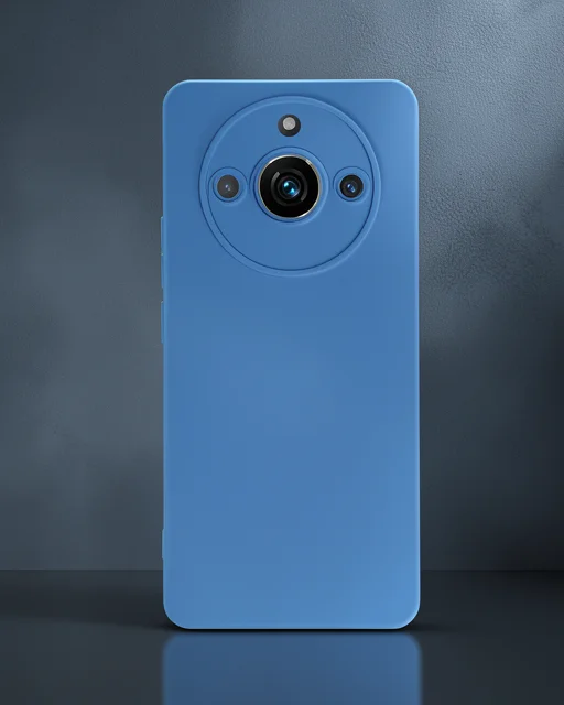 Realme 11 Pro Kılıf Nano İçi Kadife Silikon - Mavi