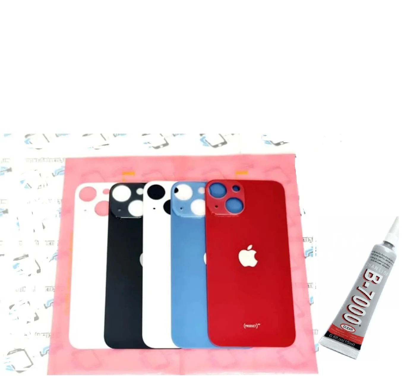 iPhone 13 Arka Batarya Pil Kapağı MAVİ (B7000 15 M görsel 3
