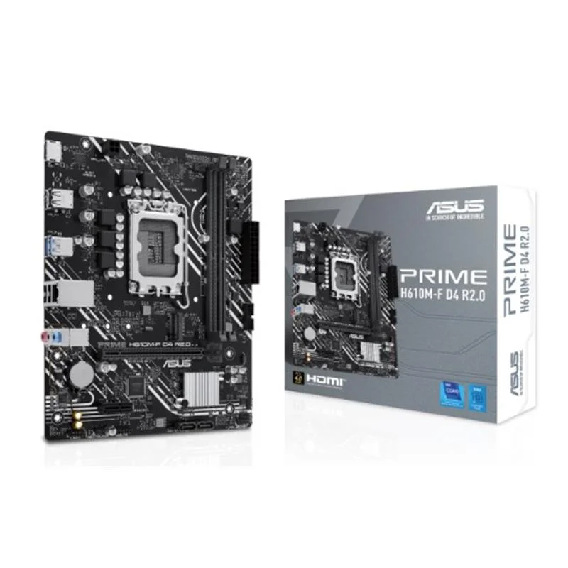Prıme H610M-F D4 R2.0 DDR4 3200MHZ 1XHDMI 1XM.2 Usb 3.2 Matx 1700P (12./ 13. Ve 14. Nesil İşlemci Uyumlu)