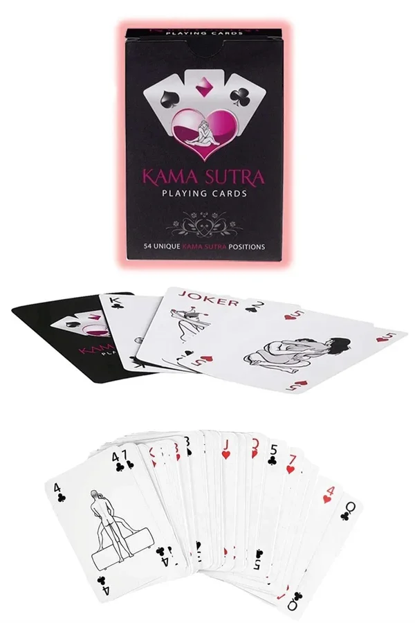 Görselli Oyun Kartı Kama Sutra Ağız Topu Kelepçe Set görsel 2