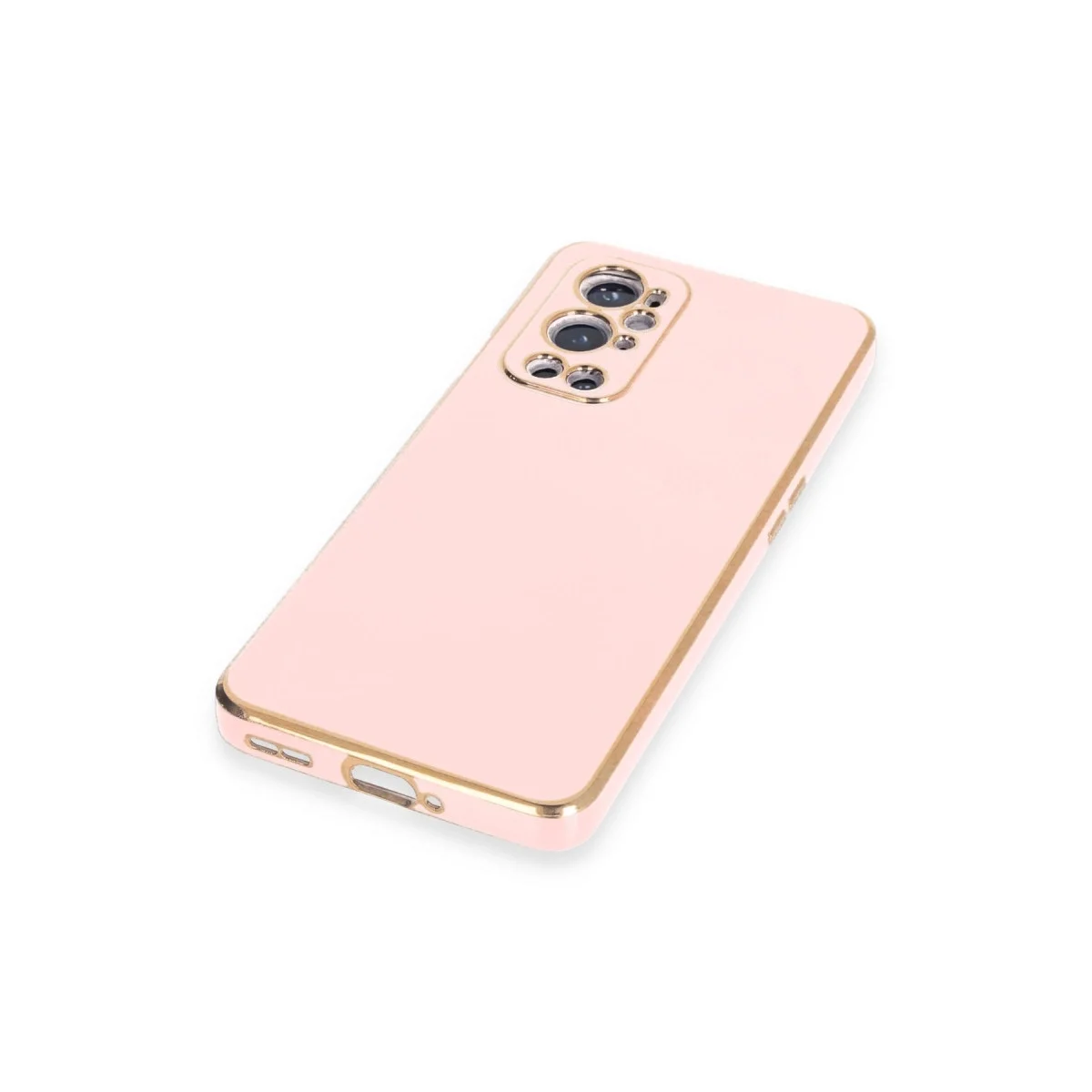 One Plus 9 Pro Kılıf Volet Silikon - Pembe görsel 4
