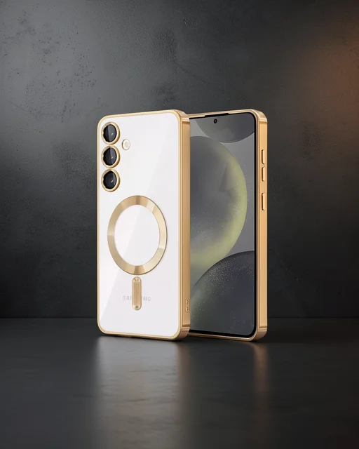 Samsung Galaxy S23 Kılıf Kross Magneticsafe Kapak - Gold
