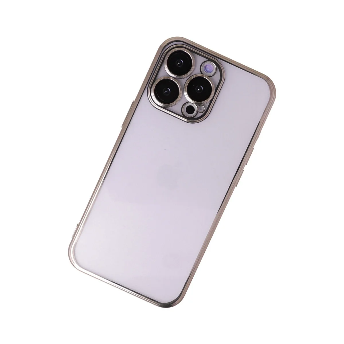 Apple İphone 13 Pro Kılıf Razer Lensli Silikon - Gold görsel 2
