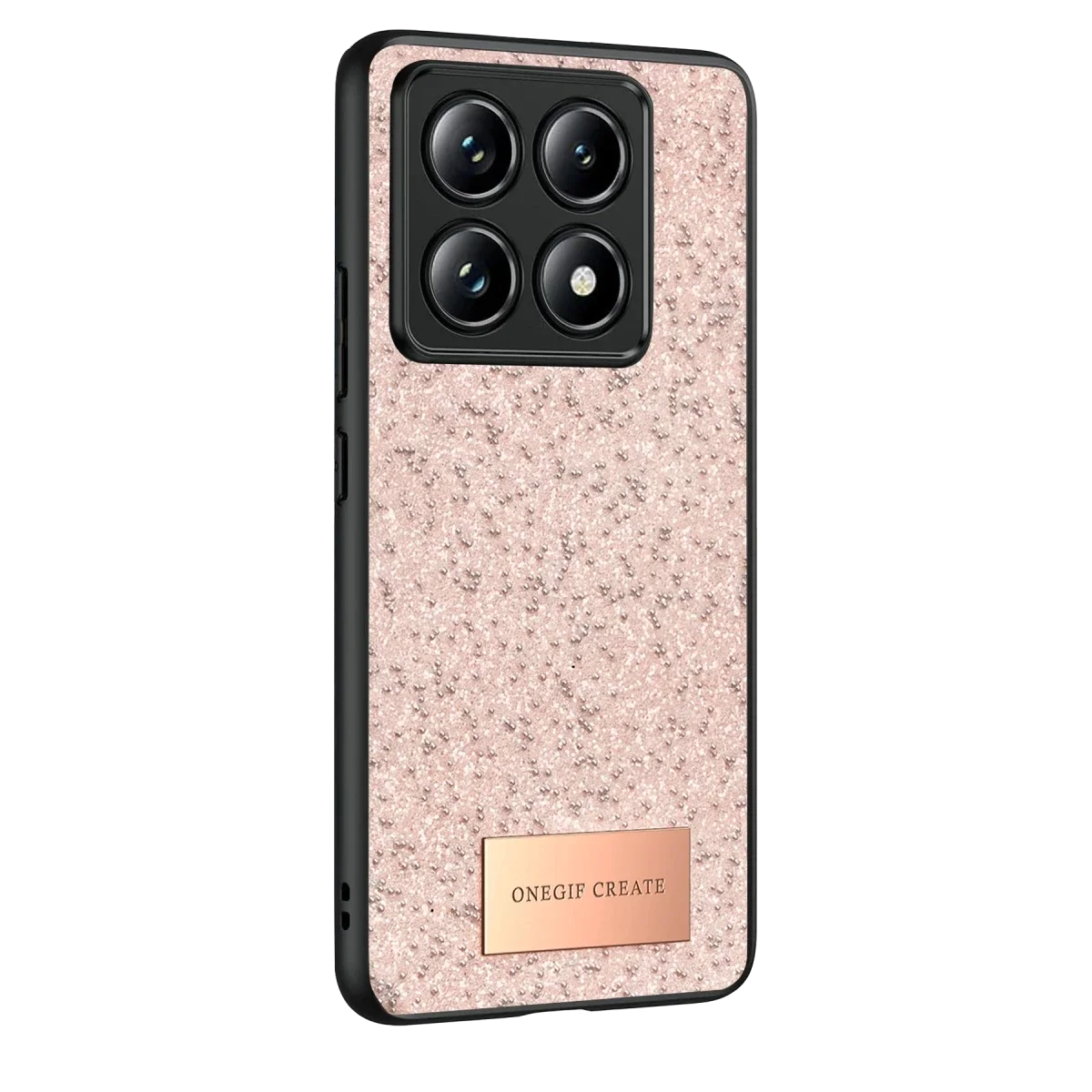 Onegif Xiaomi Mi 14T Pro Bright Simli Kapak - Pembe görsel 2
