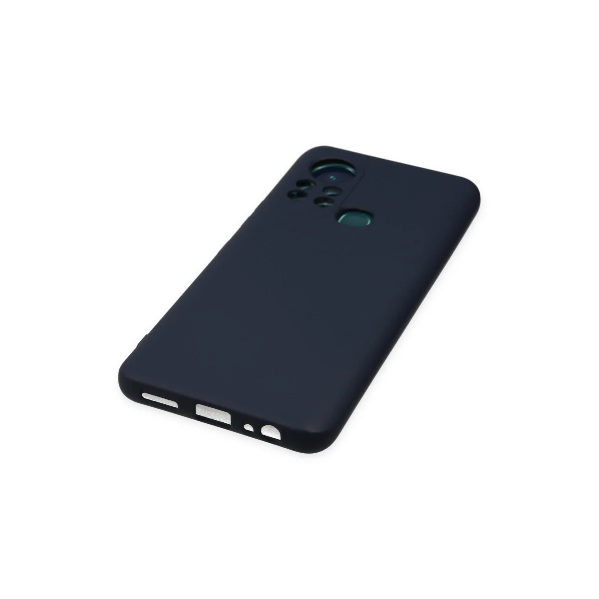 İnfinix Hot 11s Kılıf Nano İçi Kadife Silikon - Lacivert görsel 4
