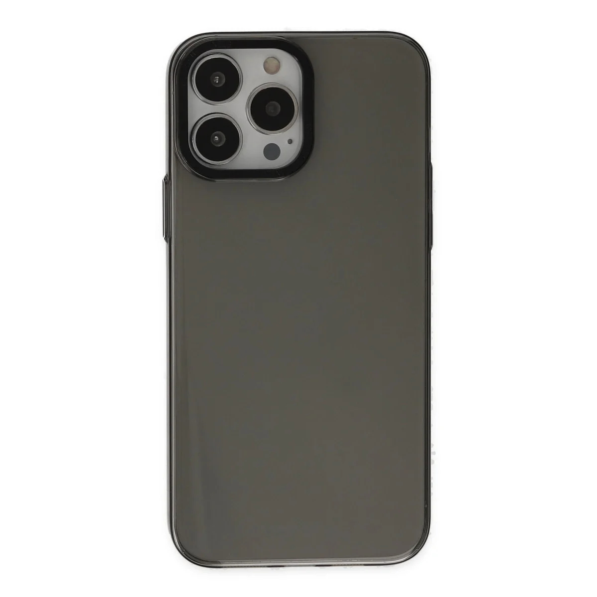 Apple İphone 13 Pro Max Kılıf Anka Pc Sert Metal Kapak - Siyah