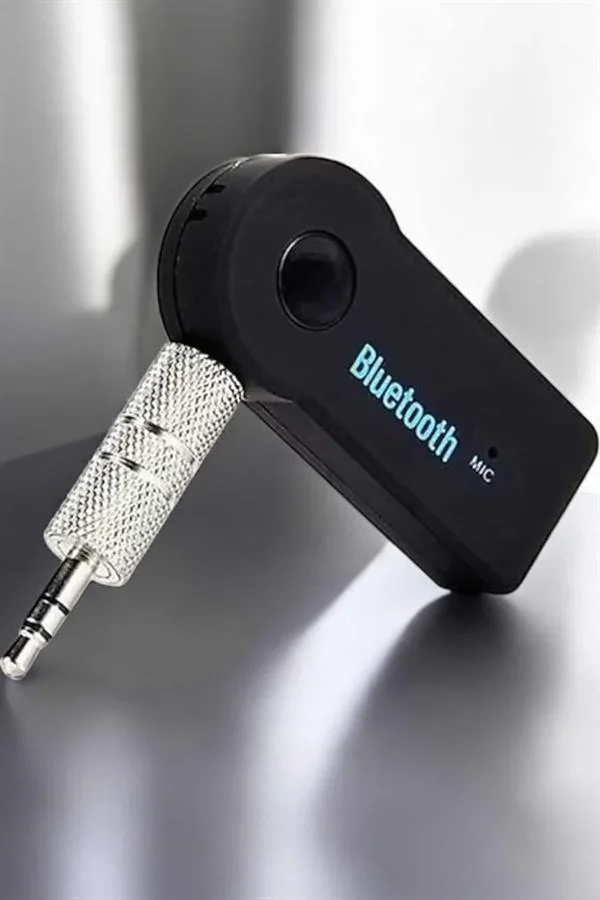 Tüm Araçlara Uyumlu Aux Car Bluetooth Kablosuz Araç Bağlantı Kiti görsel 4
