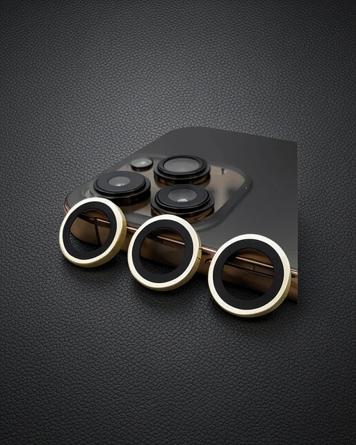 Apple İphone 14 Pro Raze Metal Kamera Lens - Gold