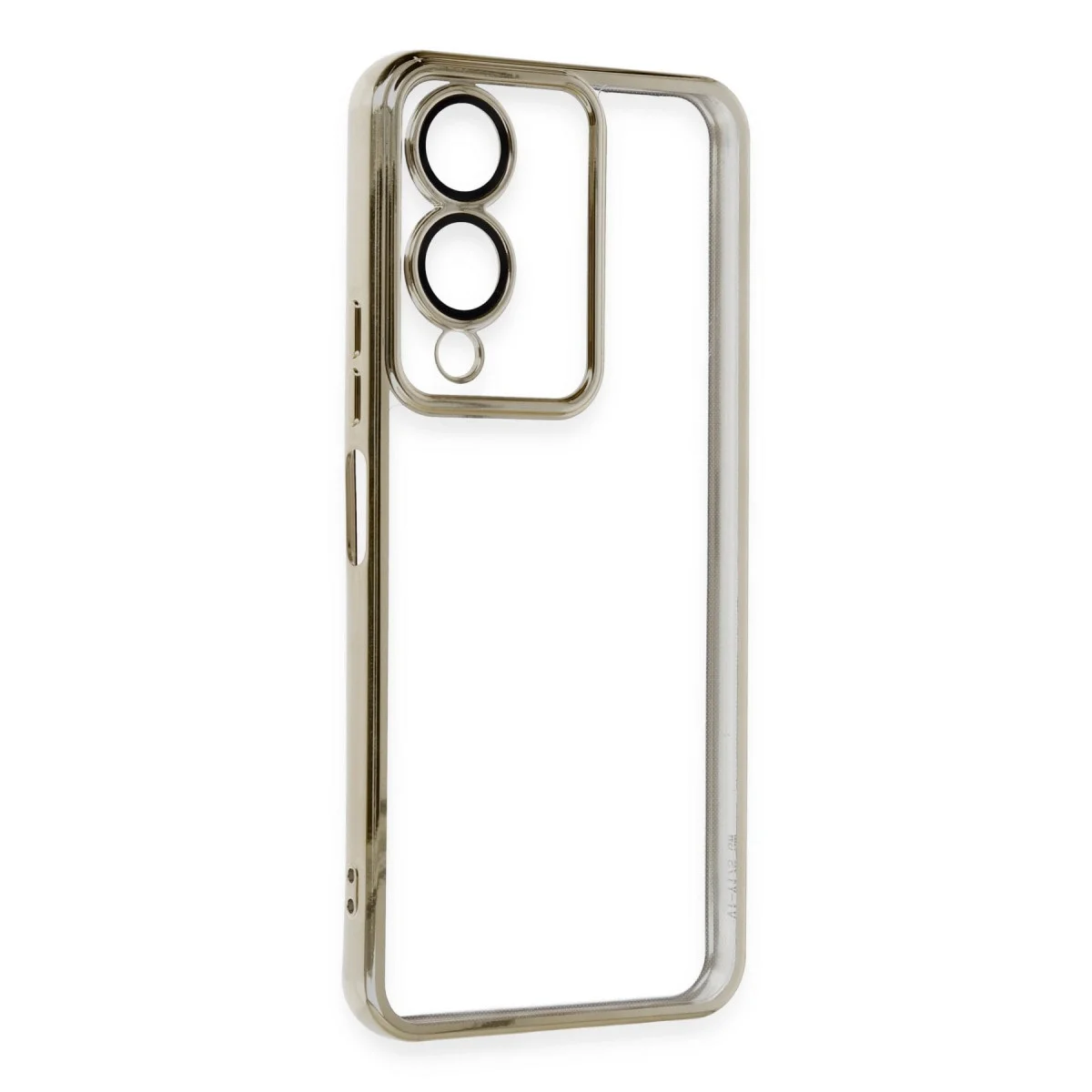 Vivo Y17s Kılıf Razer Lensli Silikon - Gold görsel 2