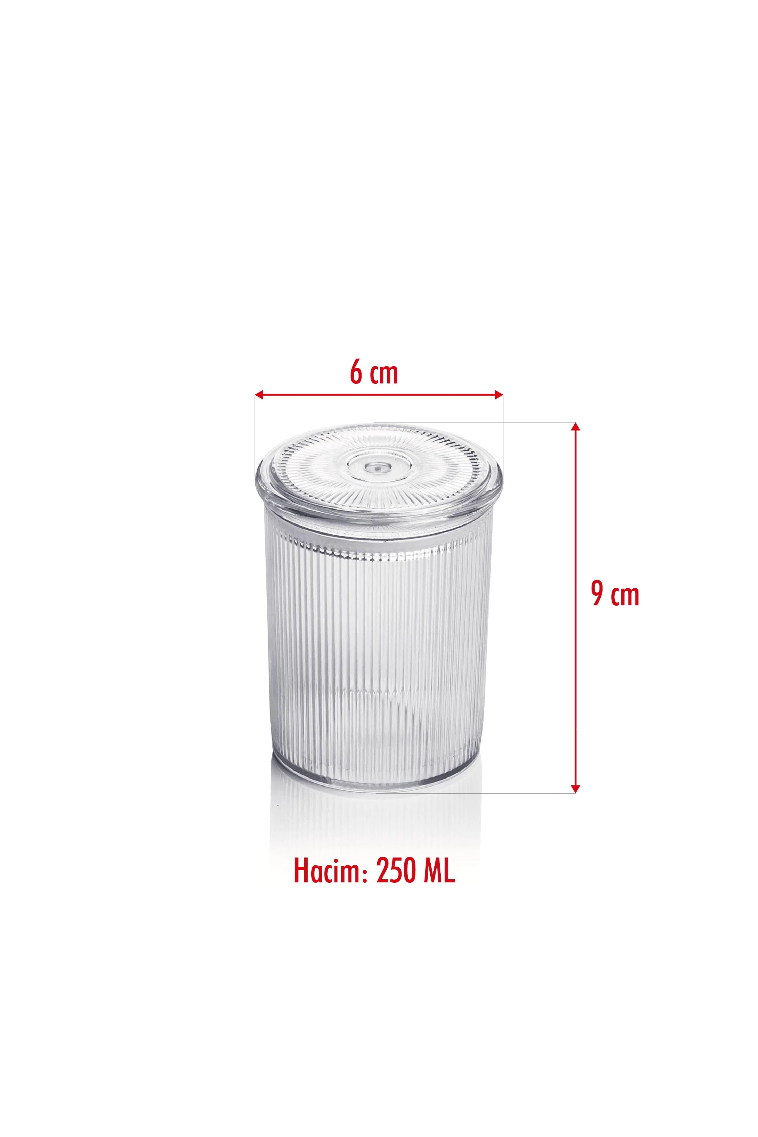 6'lı Barok Yuvarlak Baharat Kavanoz Seti & Saklama Kabı & Erzak Kabı (6*250 ML) görsel 5