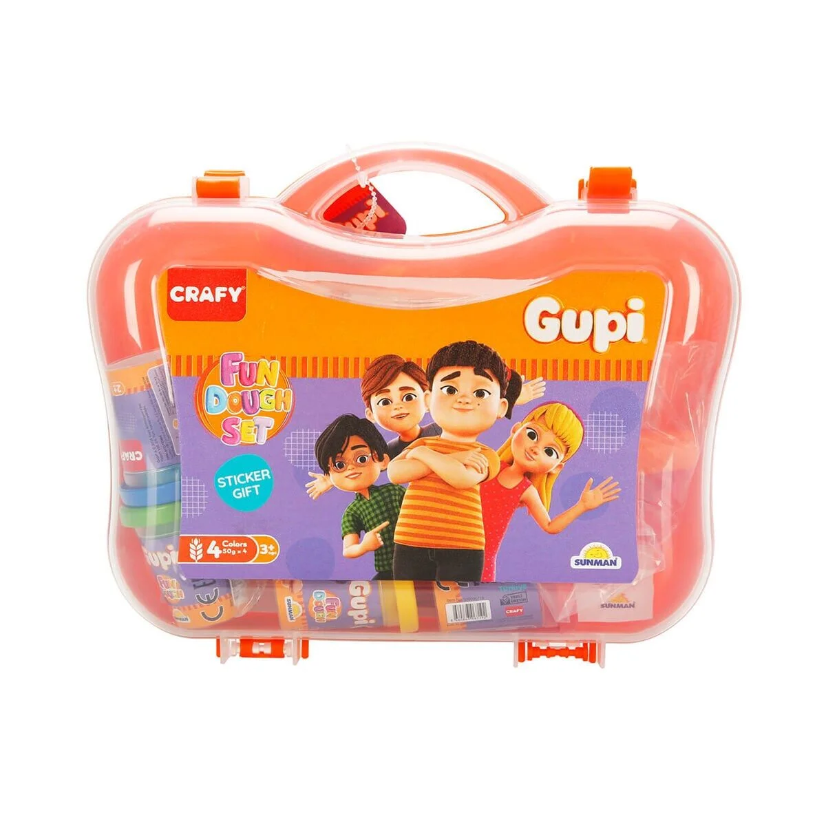 6716 Sun-sabc-crf-oyun Hamur Set Gupi Plstk Çnt 4X50GR 20PRÇ Gup görsel 3