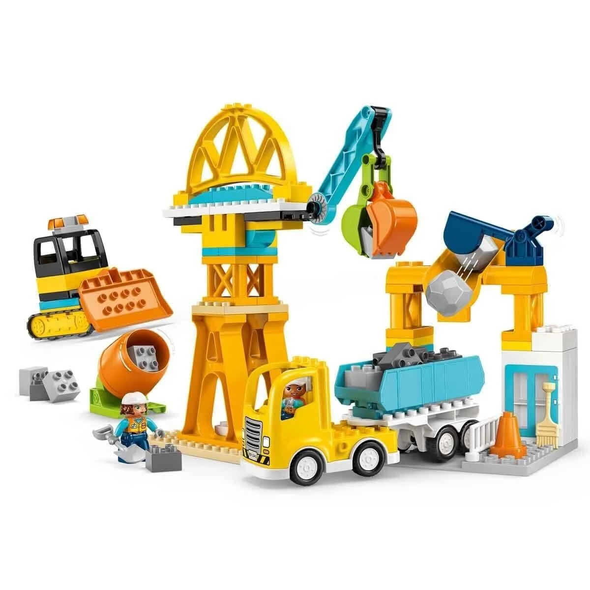 10476 Lego Duplo İnşaat Sahası ve Araçları 84 parça +3 yaş görsel 4