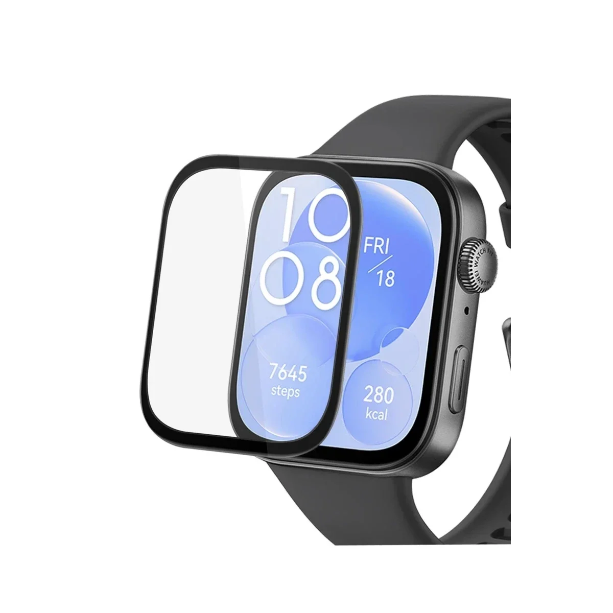 Huawei Watch Fit 3 Polymer Nano Ekran Koruyucu - Şeffaf görsel 3
