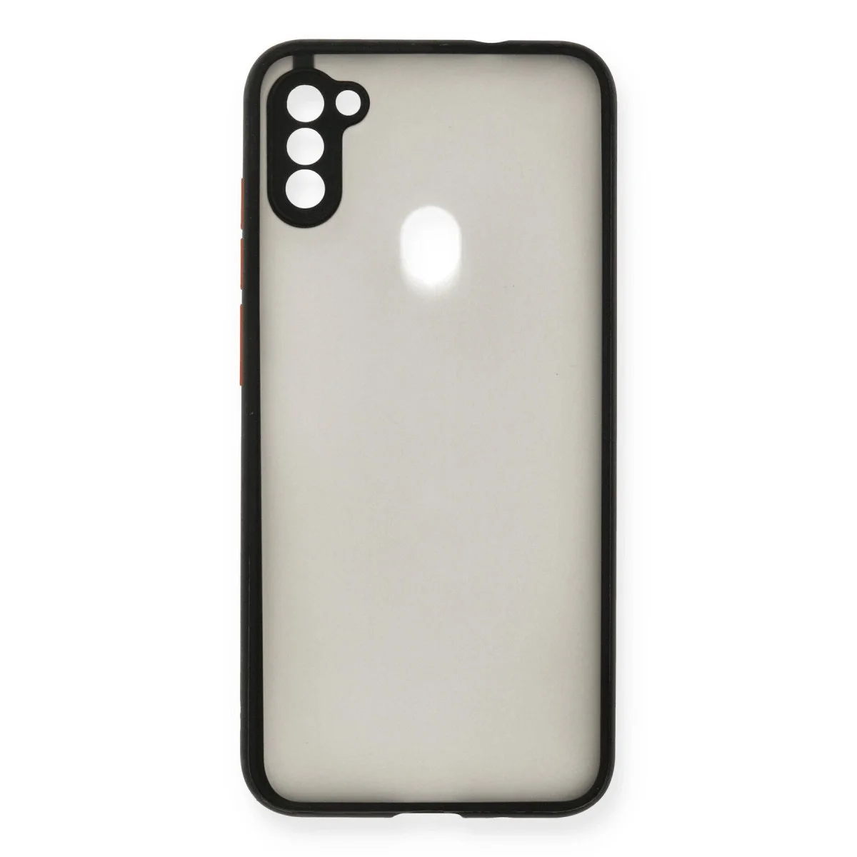 Samsung Galaxy A11 Kılıf Montreal Silikon Kapak - Siyah görsel 2