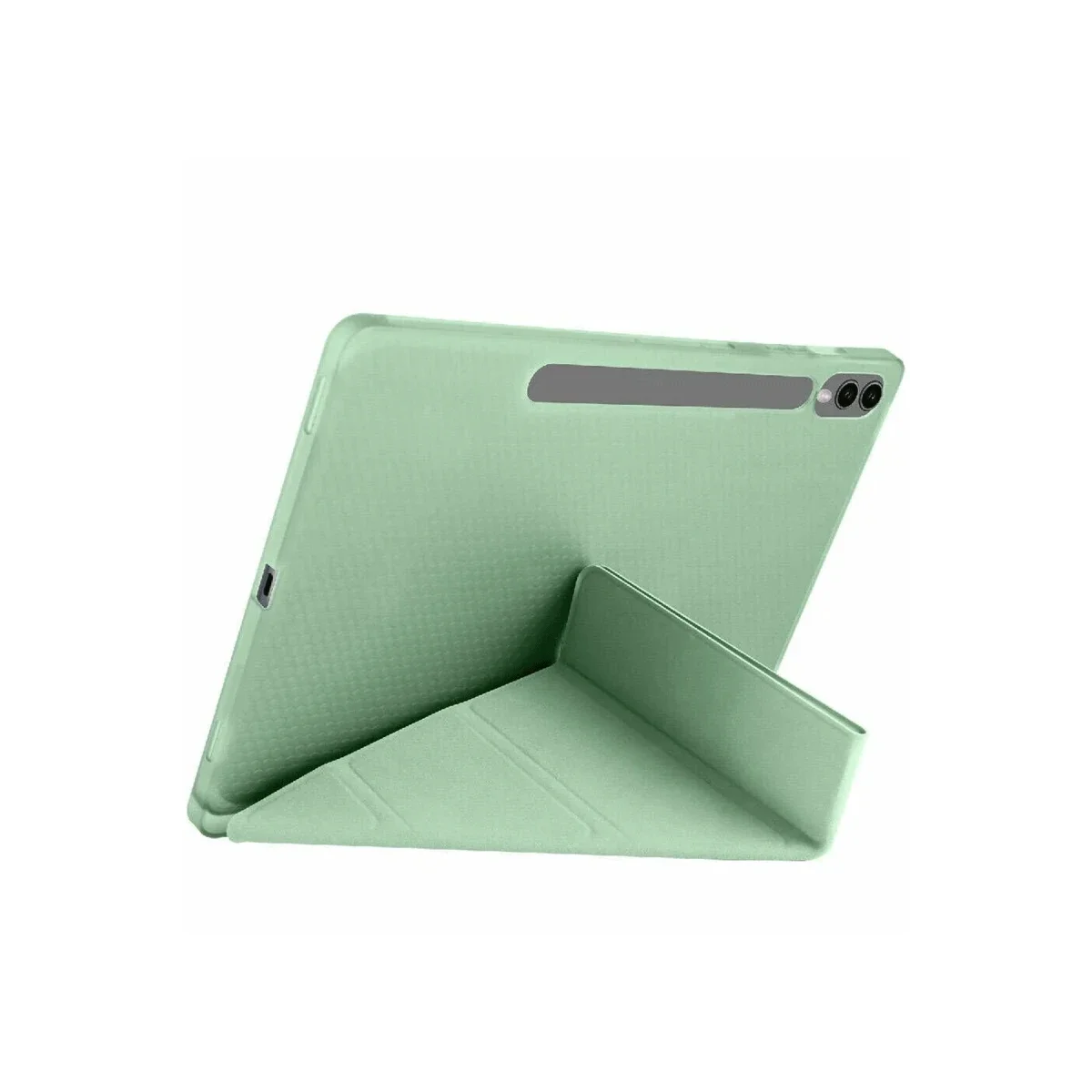 Samsung Galaxy X510 Tab S9 FE 11 Kılıf Kalemlikli Mars Tablet Kılıfı - Açık Yeşil görsel 2