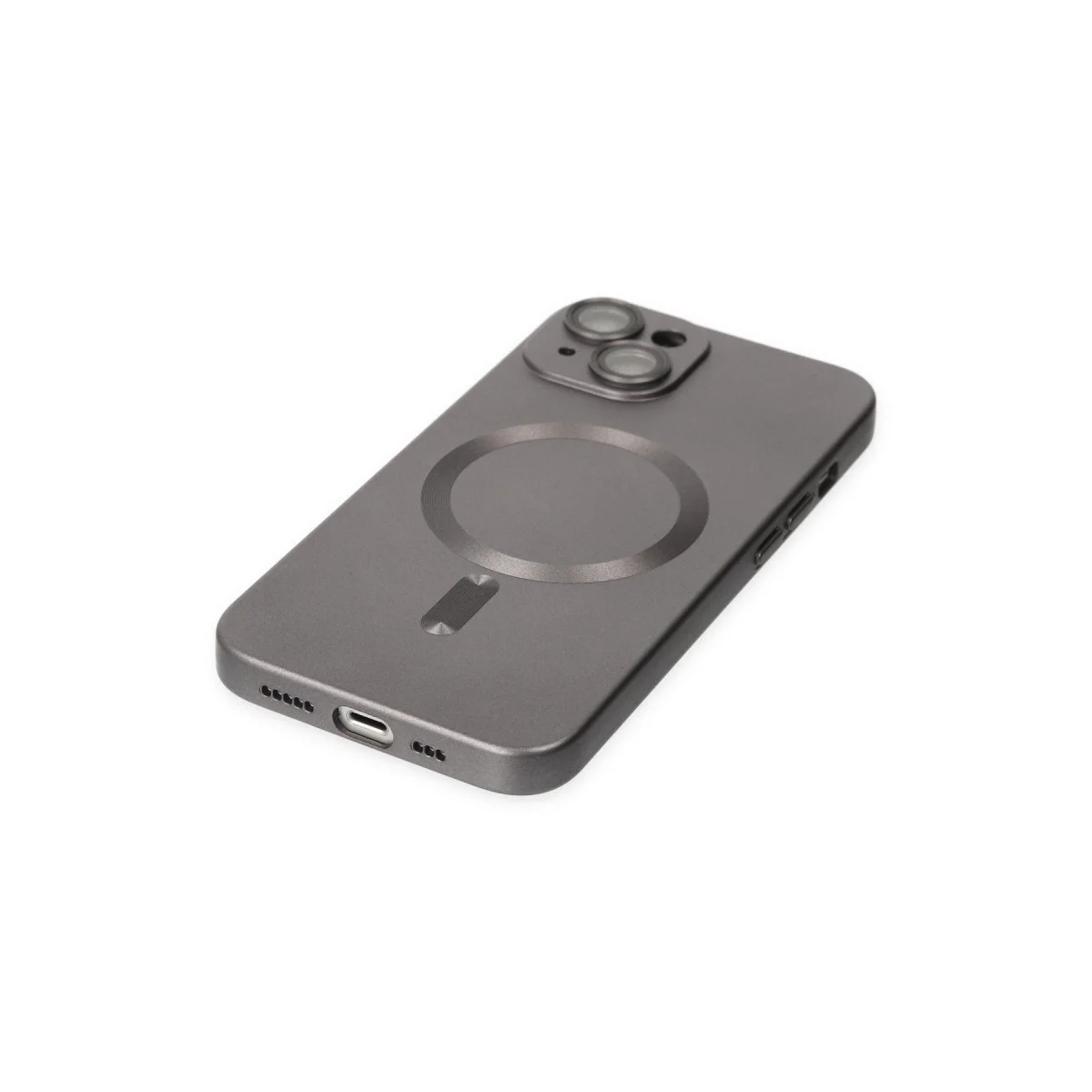 Apple İphone 14 Plus Kılıf Moshi Lens Magneticsafe Silikon - Füme görsel 5