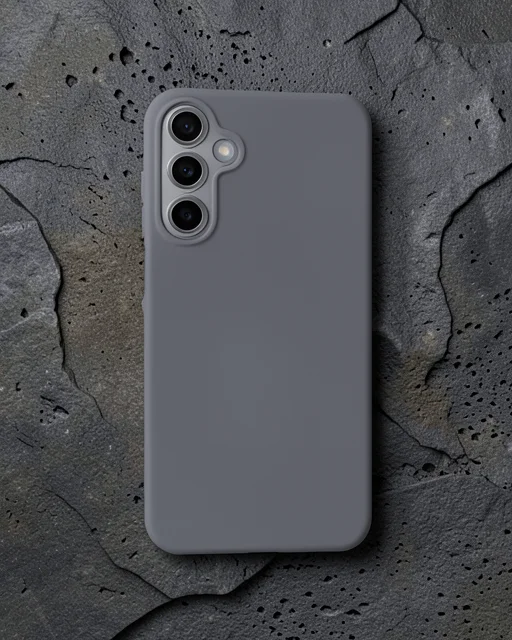 Samsung Galaxy A05s Kılıf Nano İçi Kadife Silikon - Gri