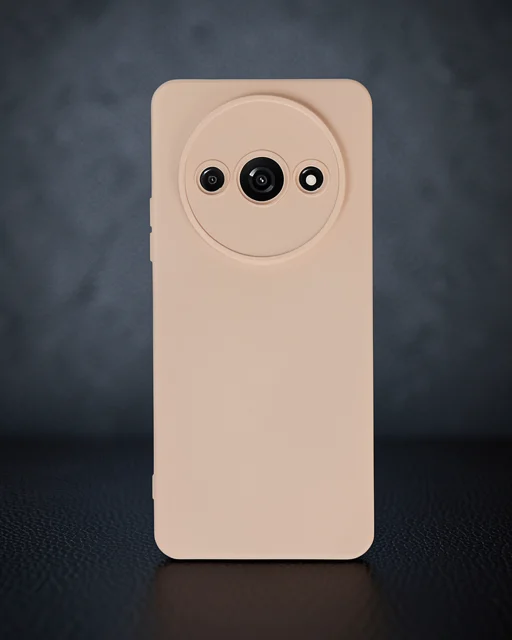 Xiaomi Redmi A3 4g Kılıf Nano İçi Kadife Silikon - Pudra