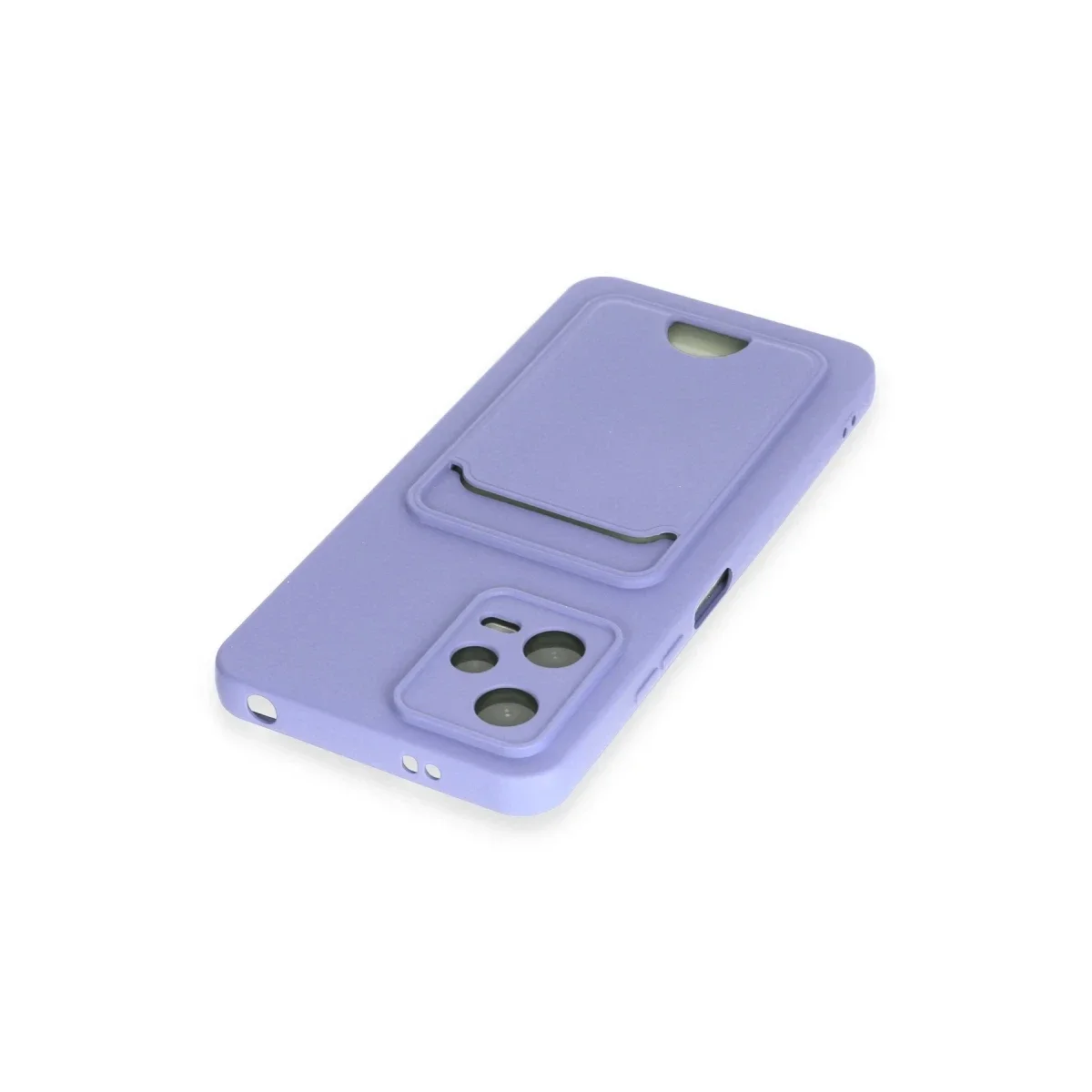 Xiaomi Redmi Note 12 4G Kılıf Kelvin Kartvizitli Silikon - Lila görsel 3