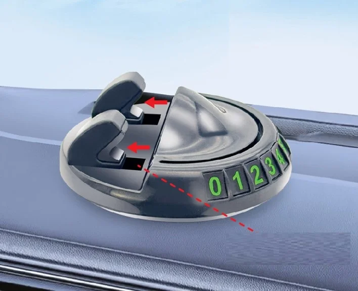 360° Dönebilen Yapışkanlı Numaratörlü Araç Telefon Tutucu görsel 2