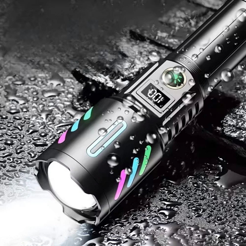 WS-9944 20W Zoomlu Fosforlu Metal Şarjlı El Feneri görsel 3
