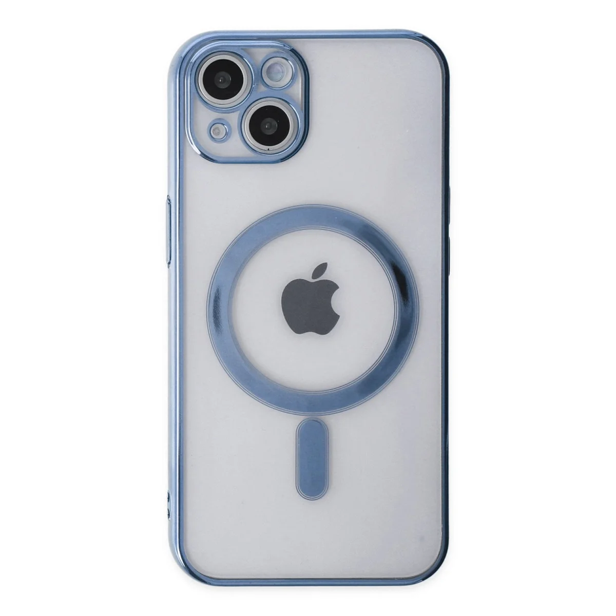 Apple İphone 14 Plus Kılıf Magneticsafe Lazer Silikon - Sierra Blue görsel 2